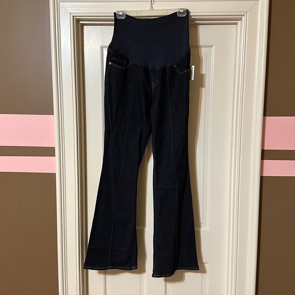 Old Navy maternity size 12 long bootcut denim jeans